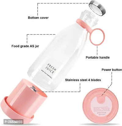 Portable Blender, USB Rechargeable Mini Juicer Blender (420 ML)     