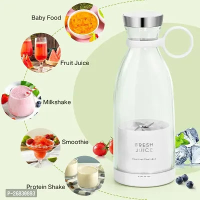 Portable Blender, USB Rechargeable Mini Juicer Blender (420 ML)     