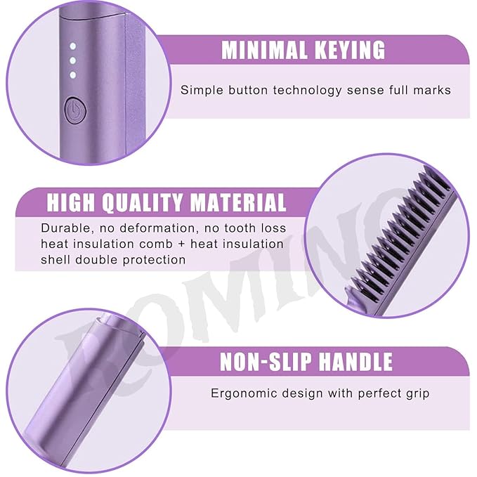 ROMINO Rechargeable Mini Hair Straightener