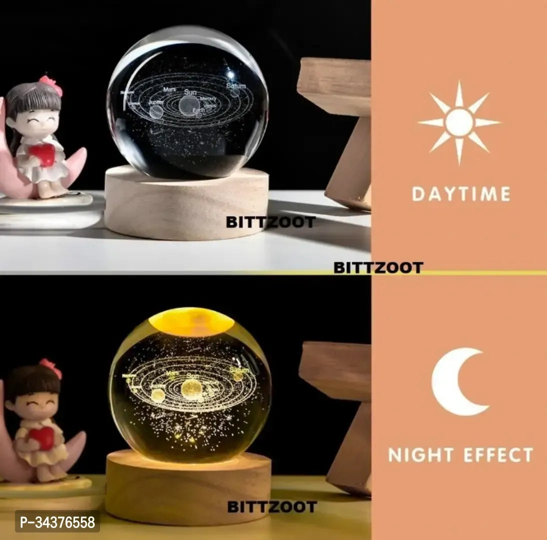 Luminous 3D Crystal Sphere Night Light